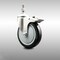 Service Caster 5 Inch 316SS Black Polyurethane Swivel 3/8 Inch Stem Caster Total Lock Brake SCC SCC-SS316TSTTL20S514-PPUB-BLK-381615 - alternate 3
